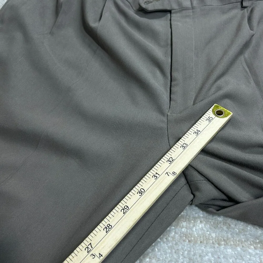 Levis Slates Dress Pants Men W42 L32 Brown Classic Fit Vintage 1998 Shiny Look